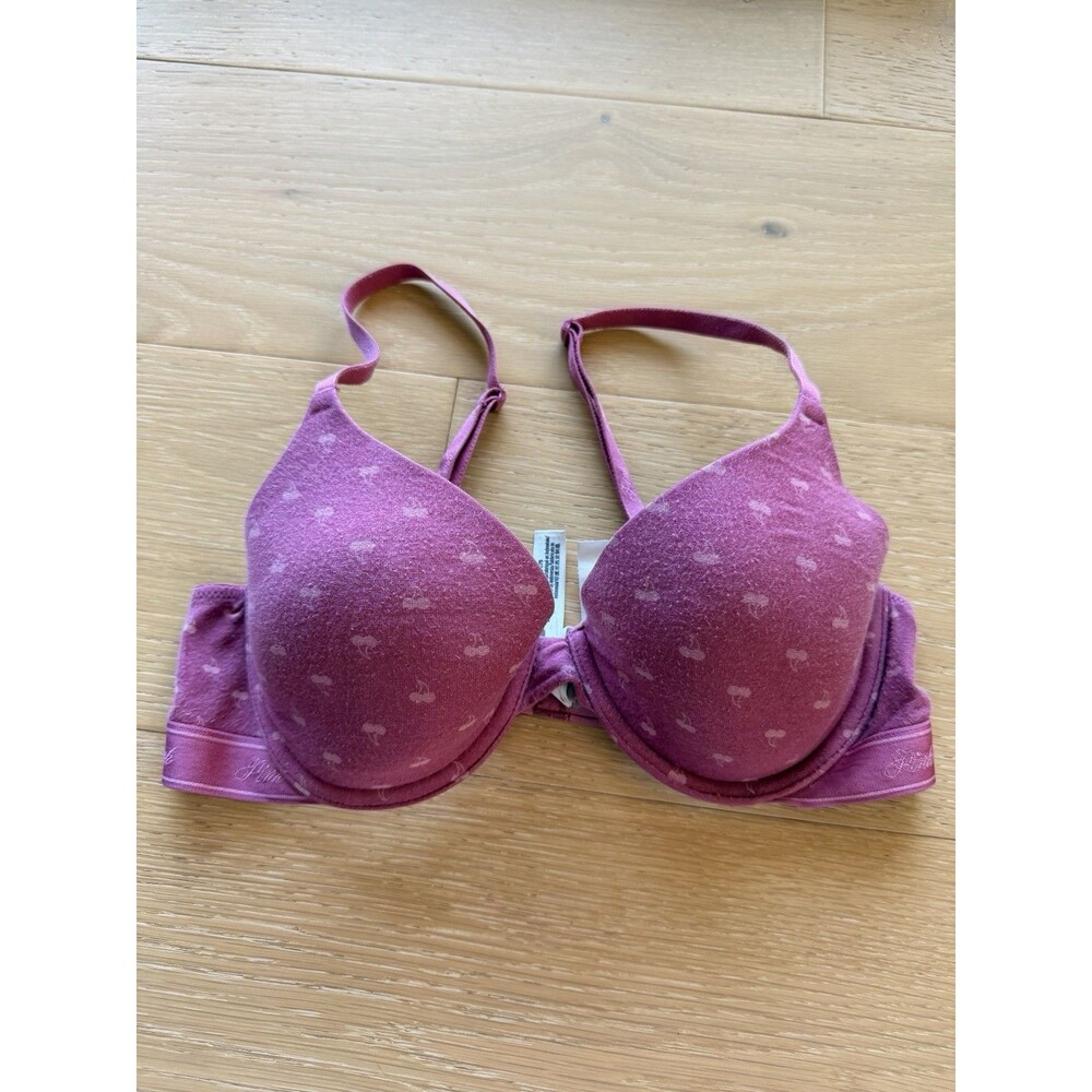 PINK Victoria’s Secret Pink Cherries Wear Everywhere Lightly Lined Bra 34C